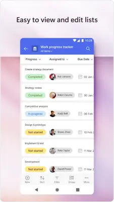 Microsoft Lists android App screenshot 2